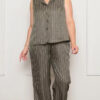 Conjunto Risca de Giz com Colete Plus Size
