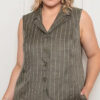 Conjunto Risca de Giz com Colete Plus Size