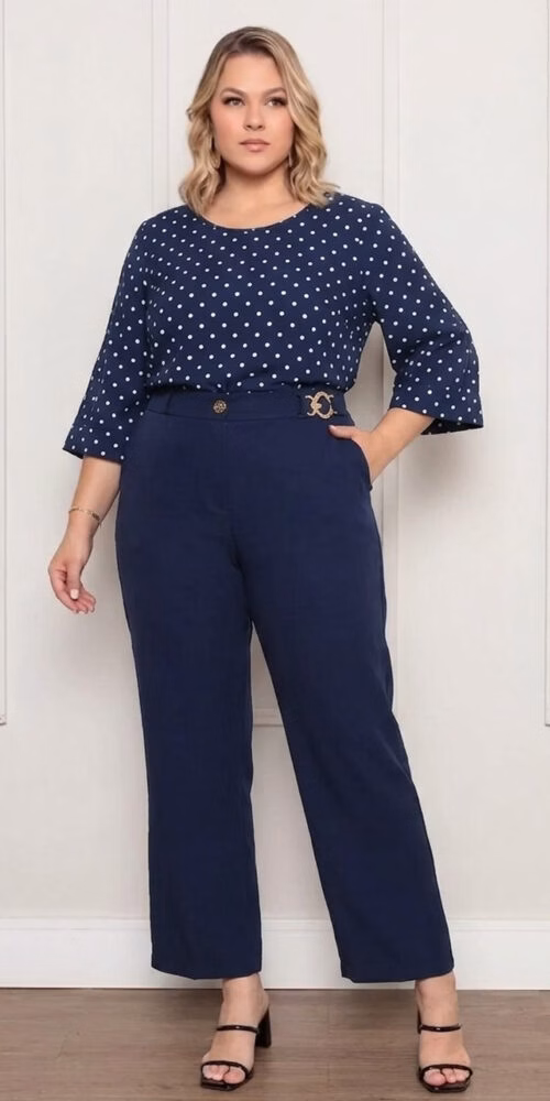 Conjunto Social Poás Plus Size