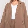 Conjunto Terno Alfaiataria com Elastano 2 Botões Plus Size