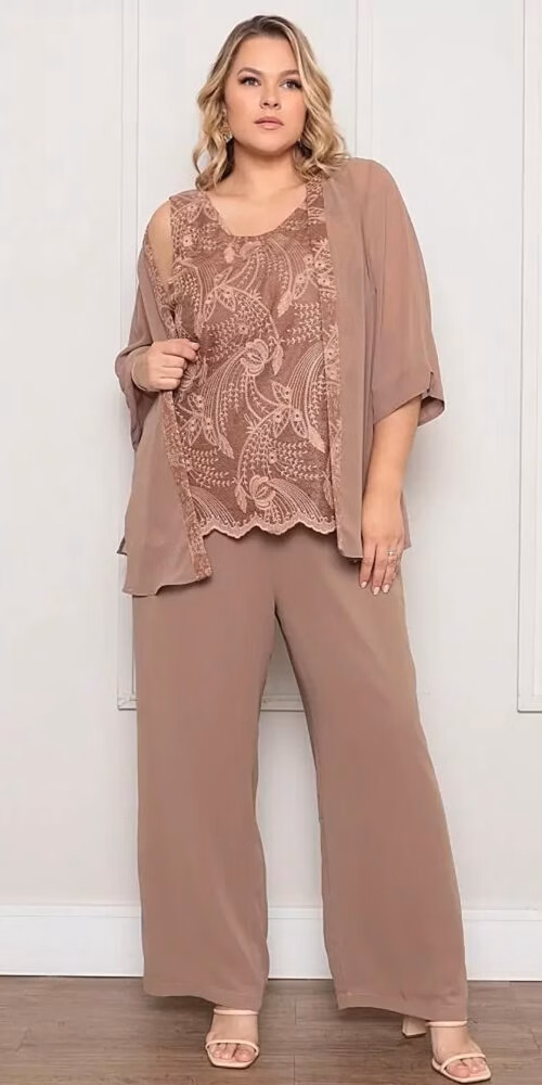 Trijunto Festa Regata Renda Plus Size