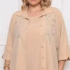 Twin-set Camisa Bordada Plus Size
