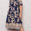 Vestido Plus Size Midi Estampa Barrada