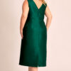 Vestido Midi Festa Zibeline com Echarpe Plus Size