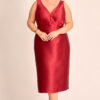 Vestido Midi Festa Zibeline com Echarpe Plus Size