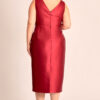 Vestido Midi Festa Zibeline com Echarpe Plus Size