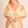 Vestido Midi Festa Zibeline com Echarpe Plus Size