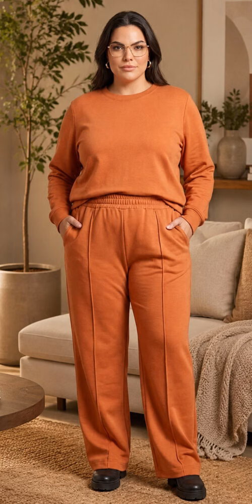 Conjunto Moletinho Plus Size