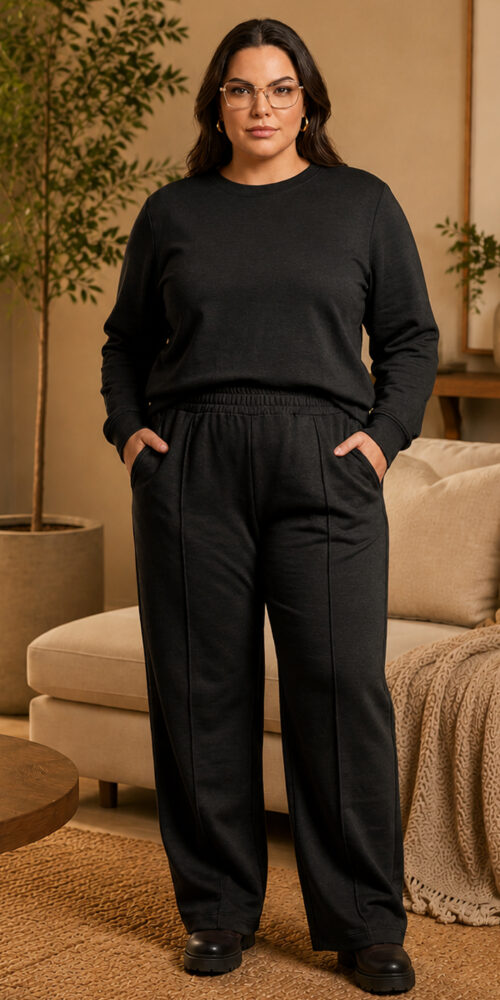 Conjunto Moletinho Plus Size