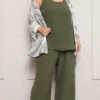 Trijunto Kimono Estampado Plus Size