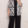 Trijunto Kimono Estampado Plus Size