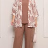 Trijunto Kimono Estampado Plus Size