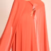 Vestido Festa Capa Longa e Flor Plus Size