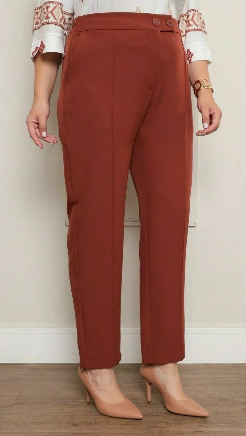 Calça Social com Elastano Plus Size