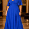 Vestido Festa em Crepe Decote Coração Plus Size